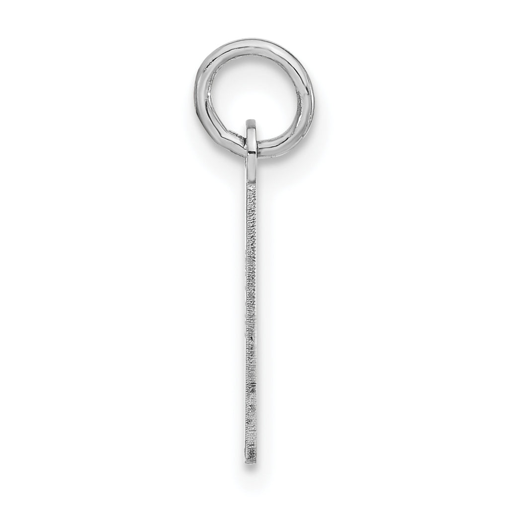 Sterling Silver 925 Unisex Polished Initial I Charm Pendant
