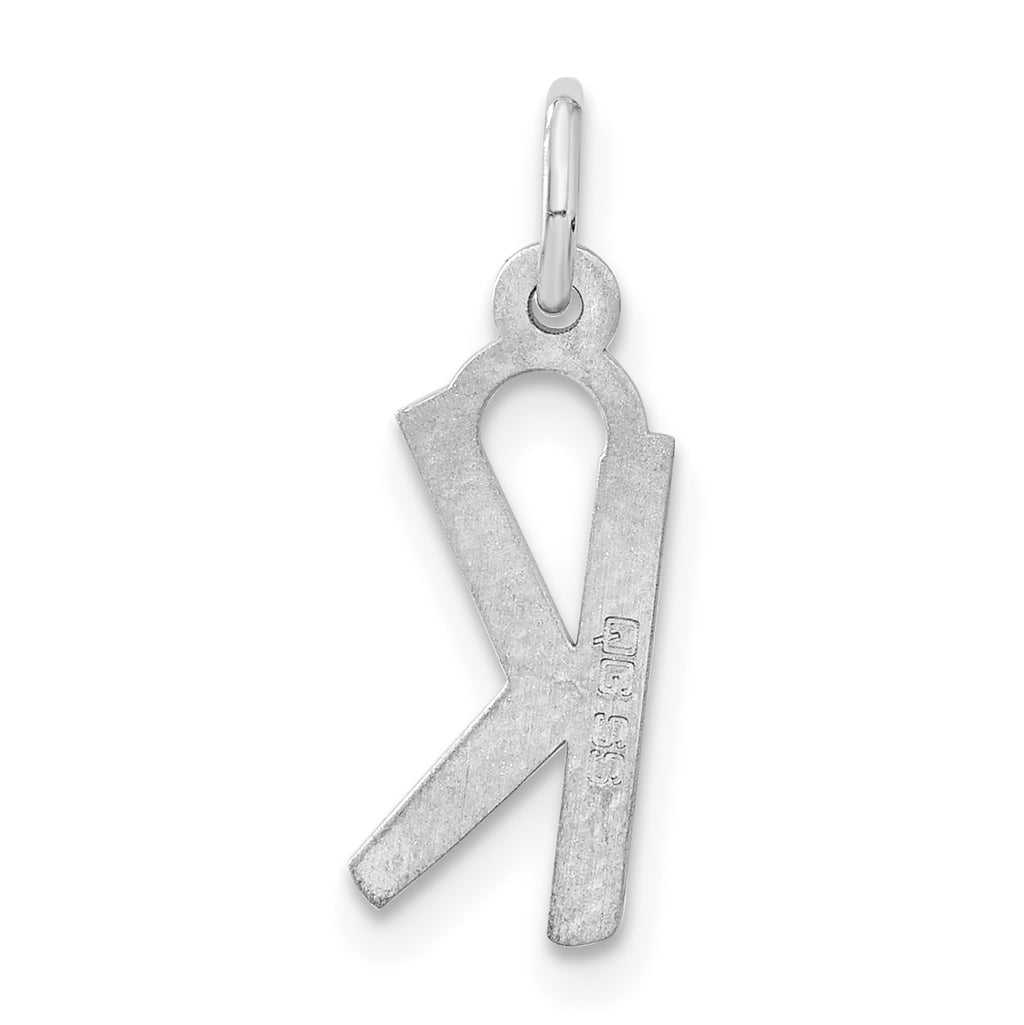 Sophia Jewelers Sterling Silver 925 Polished Unisex K Charm Pendant