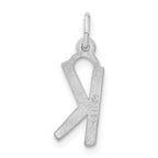 Sophia Jewelers Sterling Silver 925 Polished Unisex K Charm Pendant