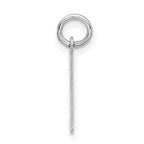 Sophia Jewelers Polished Sterling Silver 925 Unisex Initial L Charm