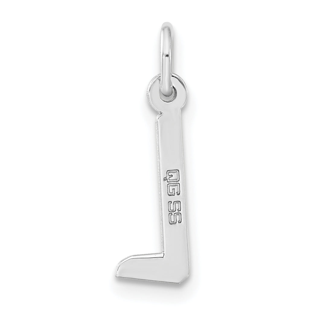 Sophia Jewelers Polished Sterling Silver 925 Unisex Initial L Charm