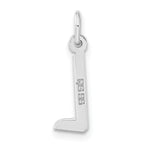 Sophia Jewelers Polished Sterling Silver 925 Unisex Initial L Charm