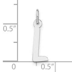 Sophia Jewelers Polished Sterling Silver 925 Unisex Initial L Charm