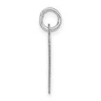 Sophia Jewelers Sterling Silver Polished Initial N Unisex Charm
