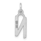Sophia Jewelers Sterling Silver Polished Initial N Unisex Charm