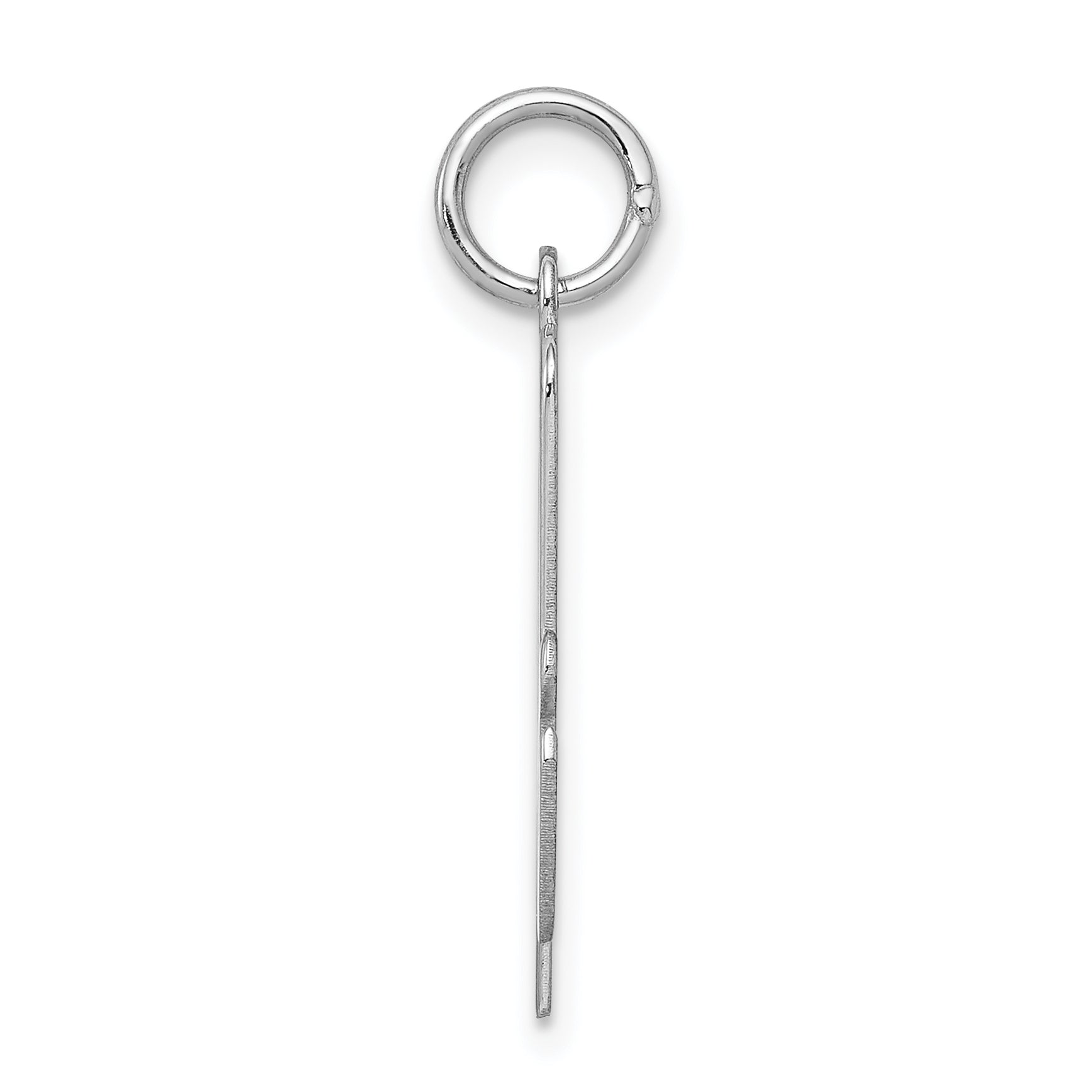Sterling Silver 925 Initial A Charm with Rhodium Plating Elegant Design Secondary image