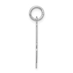 Sterling Silver 925 Initial A Charm with Rhodium Plating Elegant Design