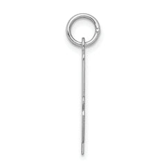 Sterling Silver 925 Initial A Charm with Rhodium Plating Elegant Design