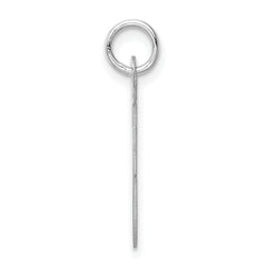 Sterling Silver 925 Initial F Charm with Rhodium Elegance