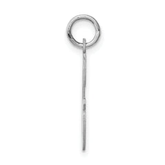 Sterling Silver Rhodium-Plated Initial G Charm Elegant Large Pendant