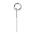 Sterling Silver 925 Rhodium-Plated Initial H Charm for Elegant Jewelry