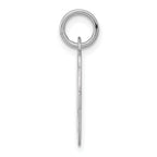 Sterling Silver 925 Initial O Charm with Rhodium Elegance