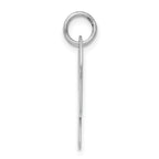 Sterling Silver 925 Rhodium-Plated Script Initial P Charm  Elegant and Large