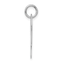 Sterling Silver 925 Rhodium-Plated Script Initial P Charm  Elegant and Large