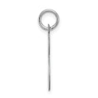 Sophia Jewelers Sterling Silver Script S Initial Charm Rhodium-Plated Elegance
