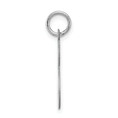 Sophia Jewelers Sterling Silver Script S Initial Charm Rhodium-Plated Elegance