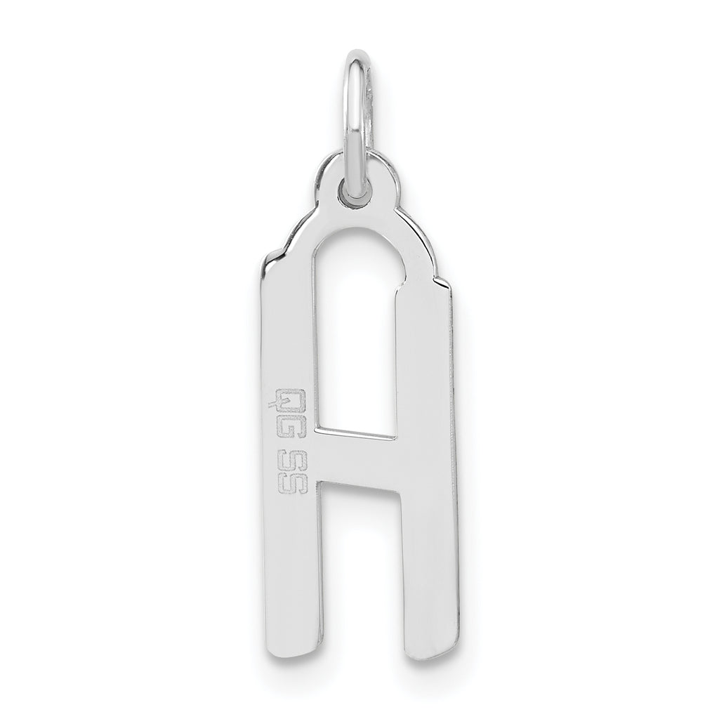 Sophia Jewelers 925 Sterling Silver Unisex Polished Initial H Charm