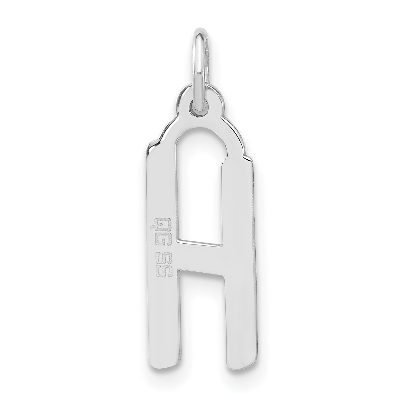Sophia Jewelers 925 Sterling Silver Unisex Polished Initial H Charm