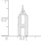 Sophia Jewelers 925 Sterling Silver Unisex Polished Initial H Charm