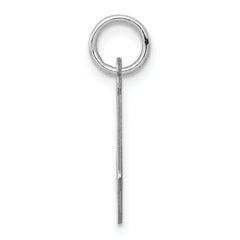 Sterling Silver 925 Script Initial A Charm Elegant Rhodium Finish