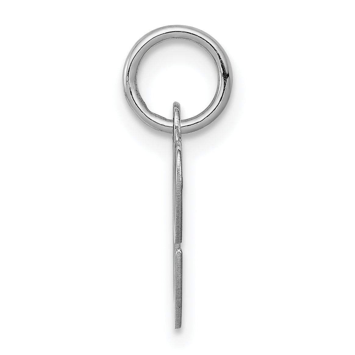 Sterling Silver 925 Script Initial C Charm Rhodium-Plated Elegant Design Secondary image