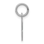 Sterling Silver 925 Script Initial C Charm Rhodium-Plated Elegant Design