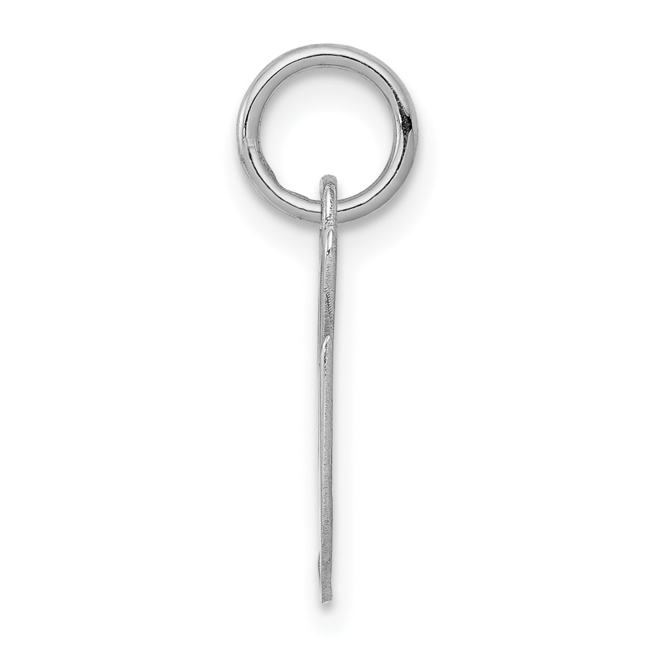 Sterling Silver Rhodium-Plated Initial G Charm Elegant Script Design Secondary image