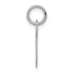 Sterling Silver Rhodium-Plated Initial G Charm Elegant Script Design