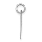 Sterling Silver Rhodium-Plated Script J Charm Pendant Elegant and Timeless