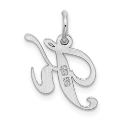 Sophia Jewelers Sterling Silver Script Initial K Charm