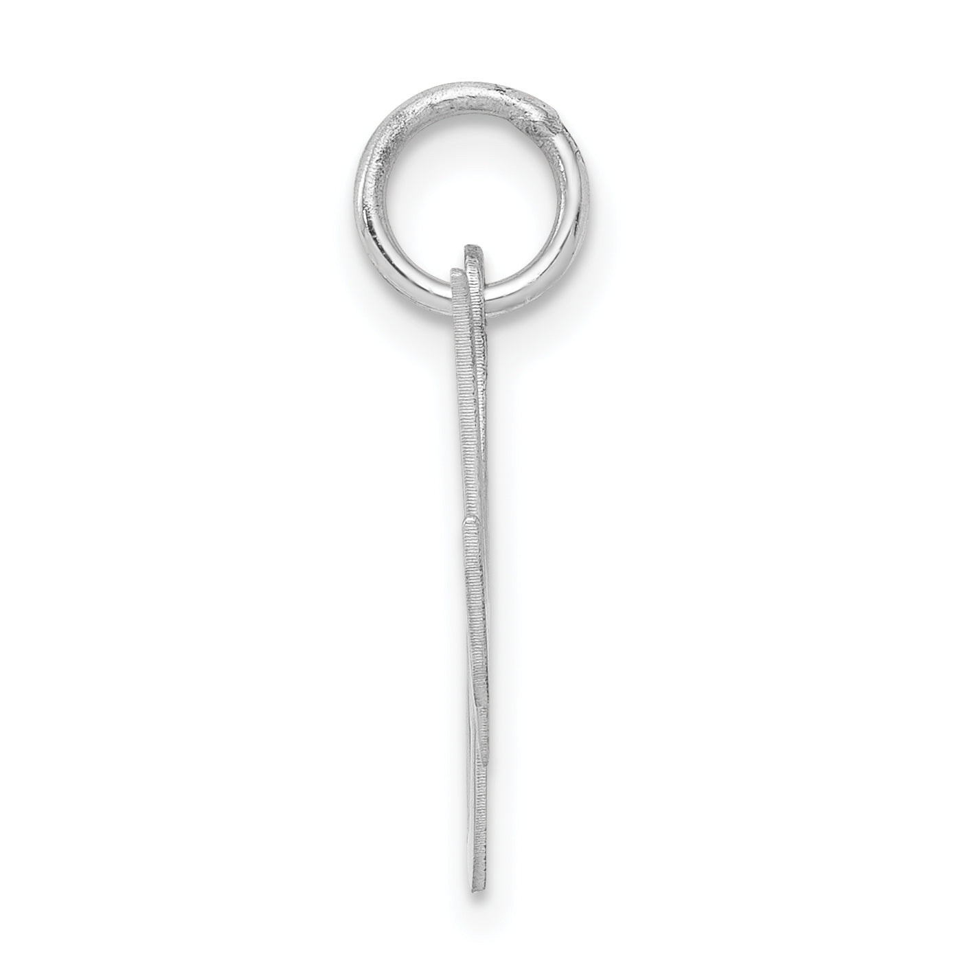 Sophia Jewelers Sterling Silver Initial M Charm Rhodium-Plated Elegant Design Secondary image