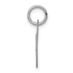 Sterling Silver Rhodium-Plated Initial O Charm Elegant Themed Design