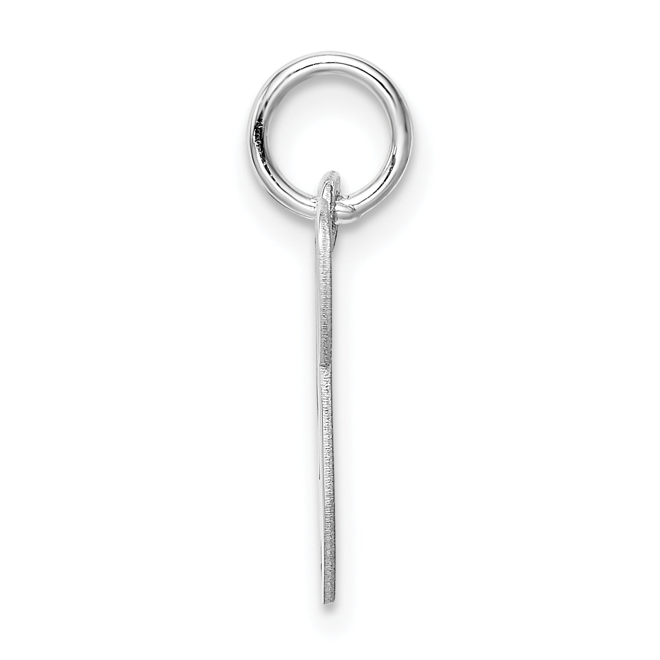 Sterling Silver Rhodium-Plated Initial P Charm Elegant Themed Jewelry Secondary image