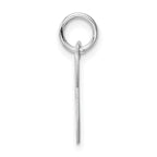 Sterling Silver Rhodium-Plated Initial P Charm Elegant Themed Jewelry