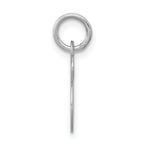Sterling Silver Initial S Charm with Rhodium Elegance