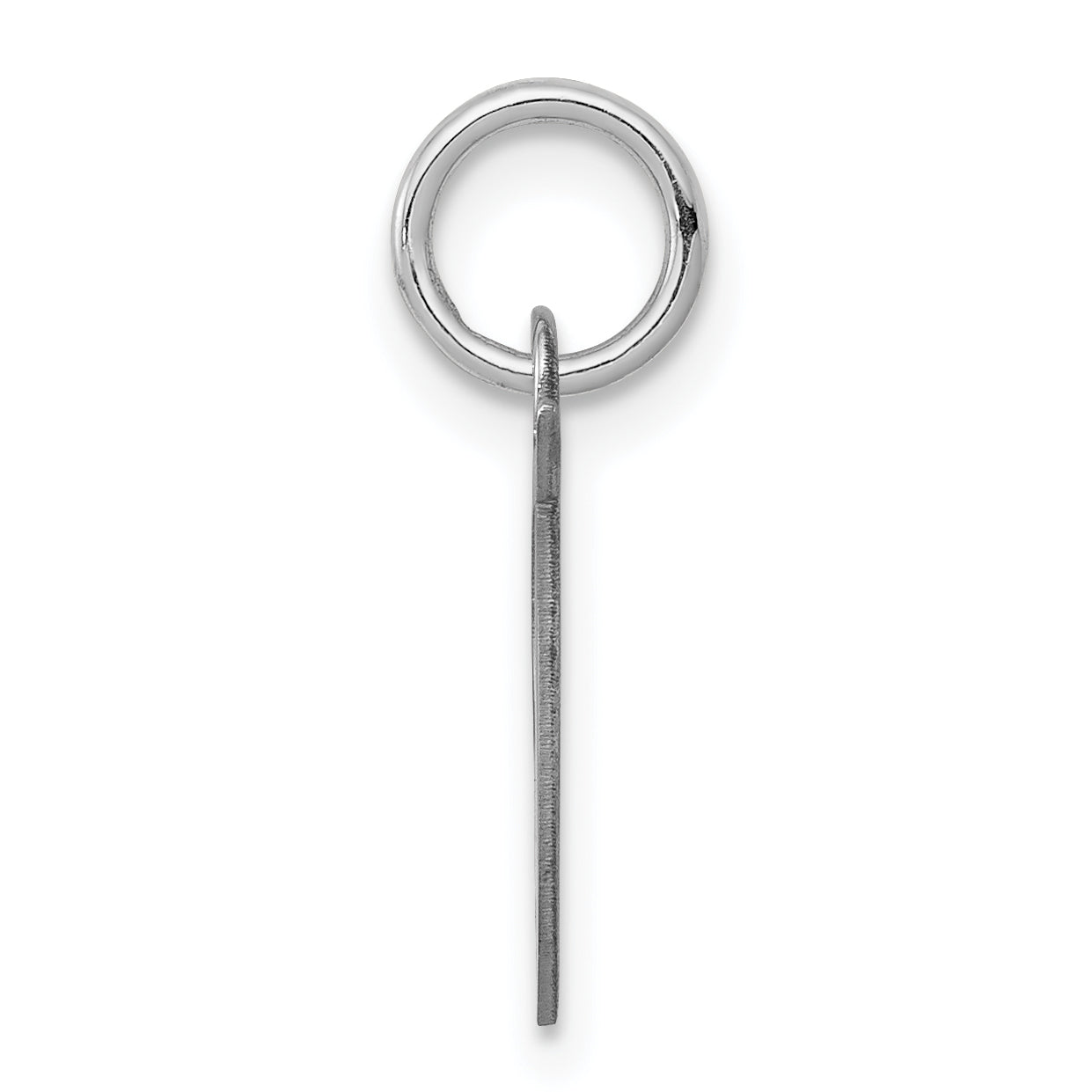 Sophia Jewelers Sterling Silver Rhodium Script T Initial Charm