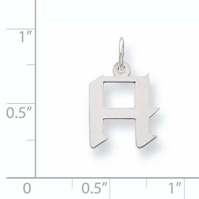 Sterling Silver 925 Artisan Initial H Charm Elegant Small Design Secondary image