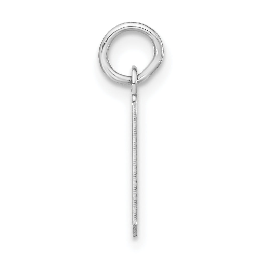 Sterling Silver 925 Polished Initial I Charm Unisex Artisan Design