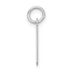 Sterling Silver 925 Polished Initial I Charm Unisex Artisan Design