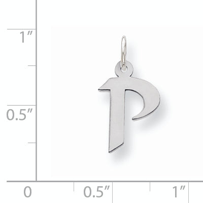 Sophia Jewelers 925 Sterling Silver Initial P Charm Elegant Artisan Design Secondary image