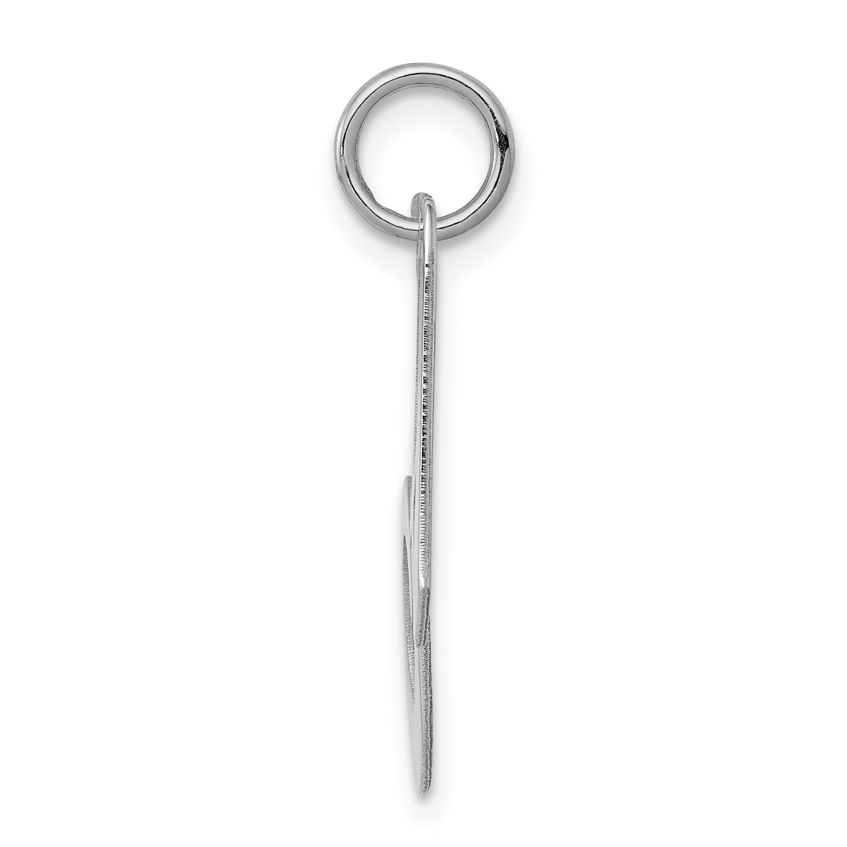Sterling Silver Rhodium-Plated Script A Initial Charm by Sophia Jewelers Secondary image