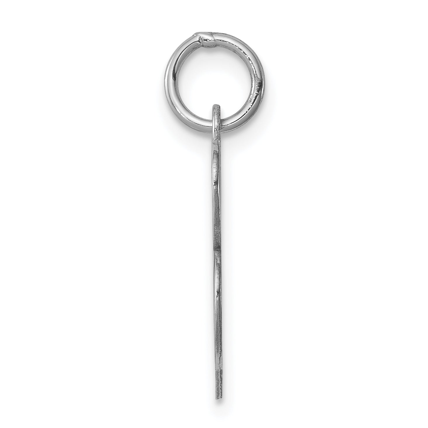 Sterling Silver 925 Initial B Charm with Rhodium Plating Elegant Style Secondary image