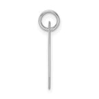 Sophia Jewelers Sterling Silver Script Initial H Rhodium-Plated Charm