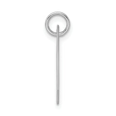 Sophia Jewelers Sterling Silver Script Initial H Rhodium-Plated Charm