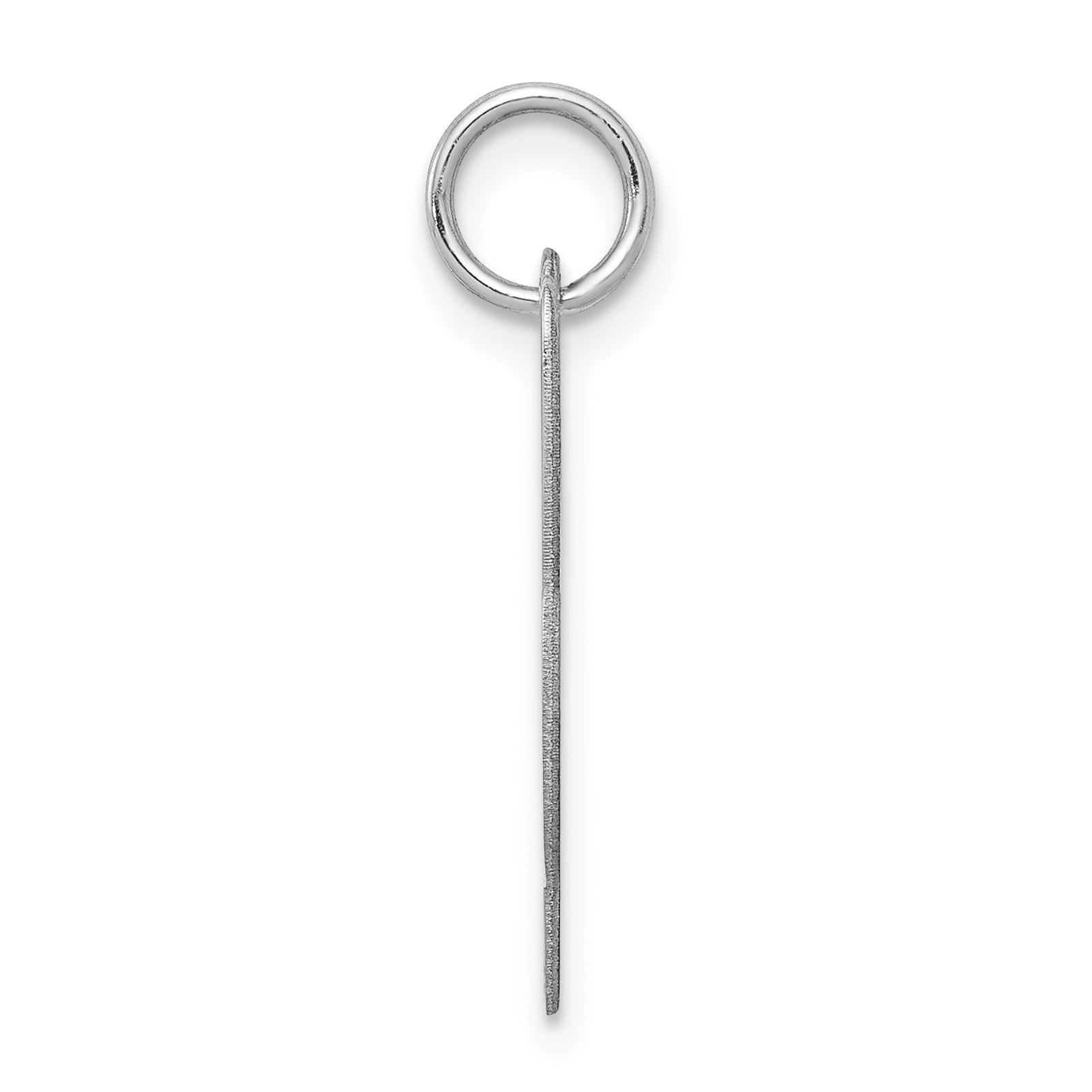 Sterling Silver 925 L Initial Charm with Rhodium Plating Elegant and Stylish Secondary image