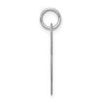 Sterling Silver 925 L Initial Charm with Rhodium Plating Elegant and Stylish