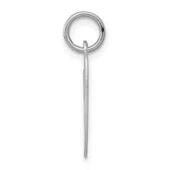 Sophia Jewelers Sterling Silver Initial O Charm with Rhodium Plating