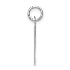 Sterling Silver 925 Rhodium-Plated Script Initial P Charm Medium