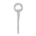Sterling Silver 925 Rhodium-Plated Initial V Charm Elegant Sophia Design