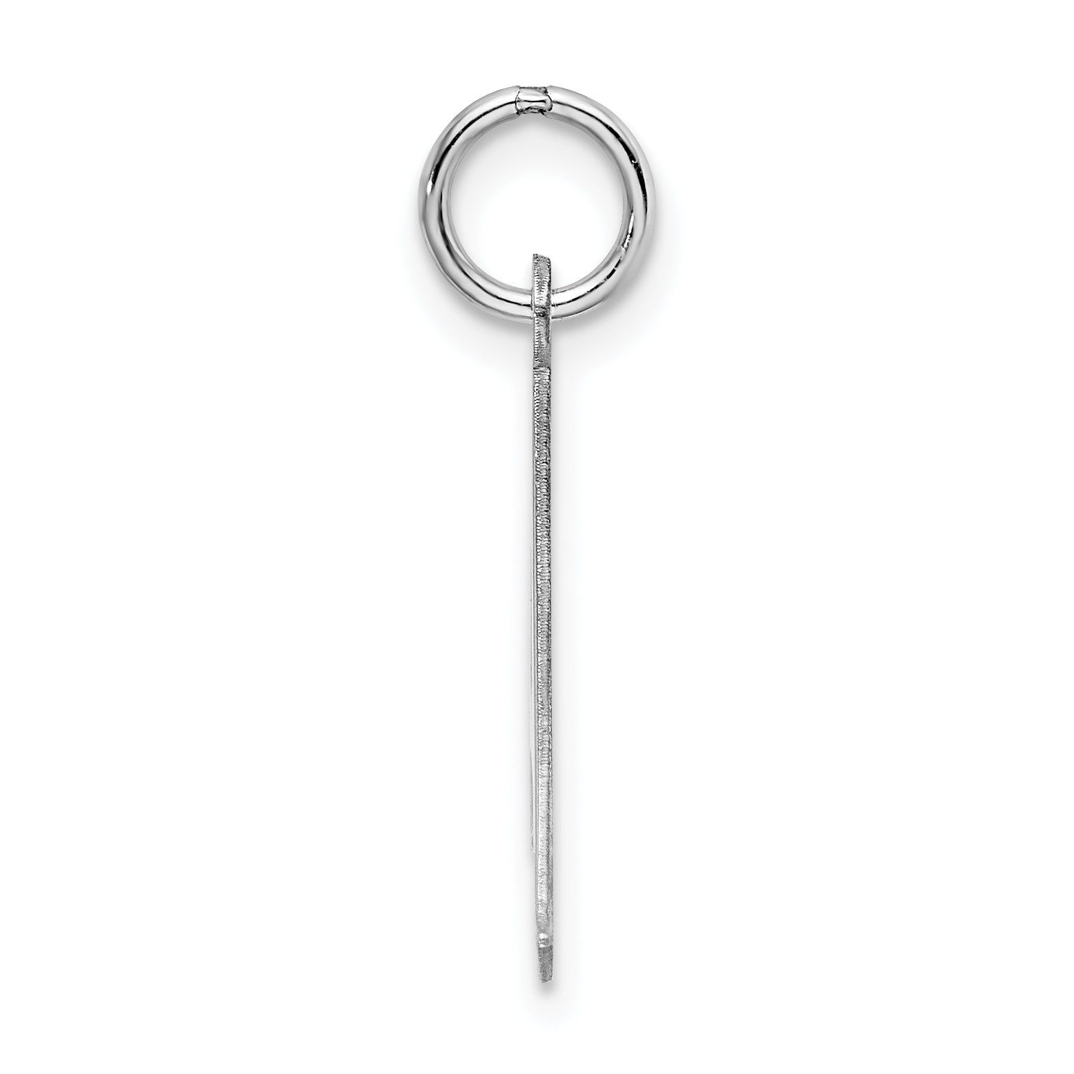 Sterling Silver Rhodium-Plated Initial A Charm Elegant Artisan Design Secondary image